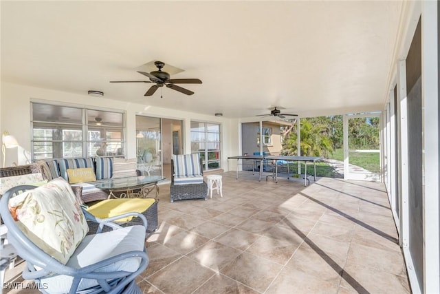 view of patio / terrace featuring an outdoor living space