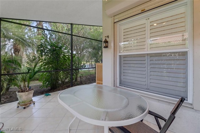 view of sunroom / solarium