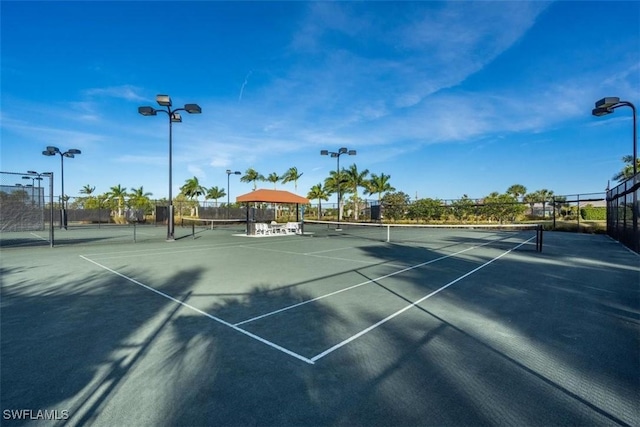 view of tennis court