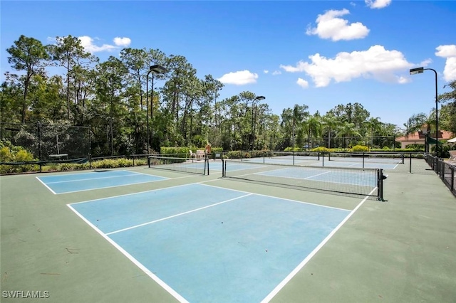 view of tennis court