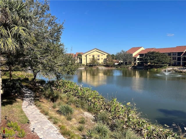 view of water feature