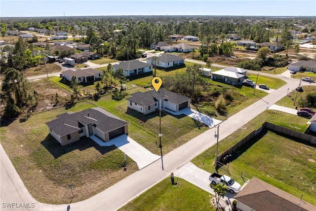 birds eye view of property