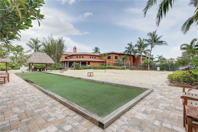 view of home's community featuring a gazebo