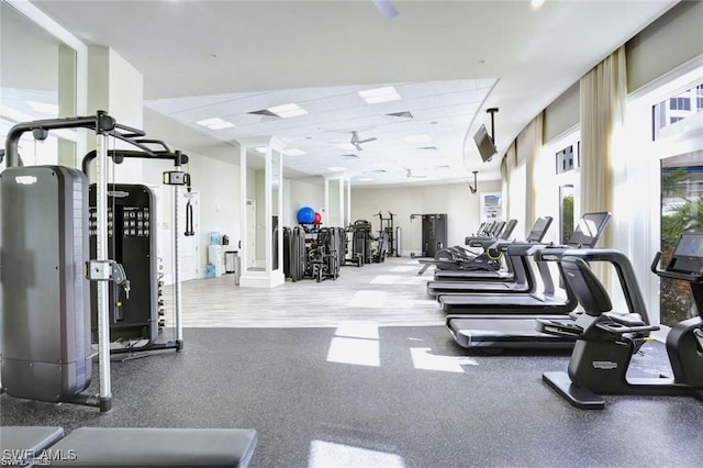 view of workout area