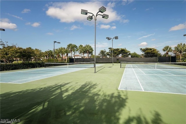 view of tennis court