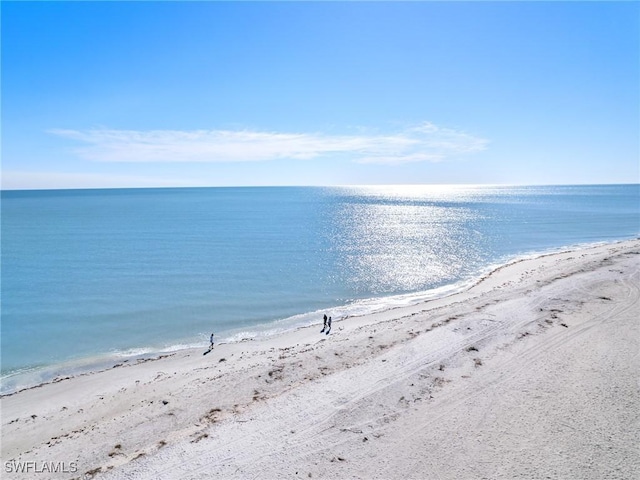 property view of water with a view of the beach