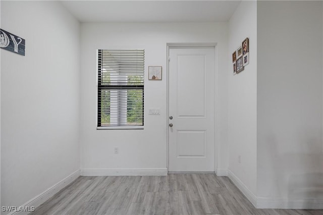 interior space featuring light hardwood / wood-style floors