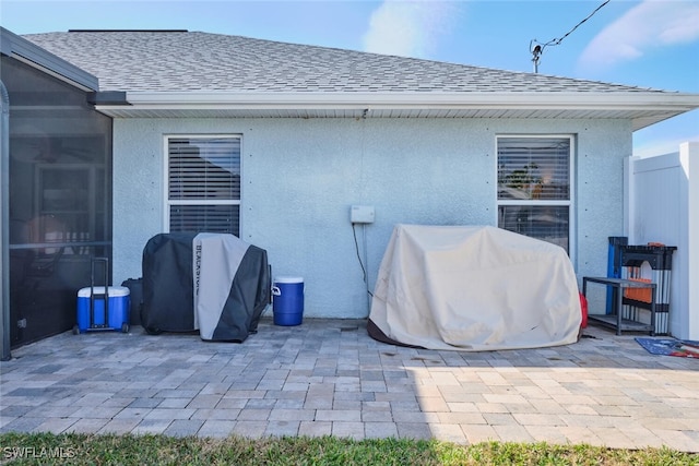 exterior space with a patio area