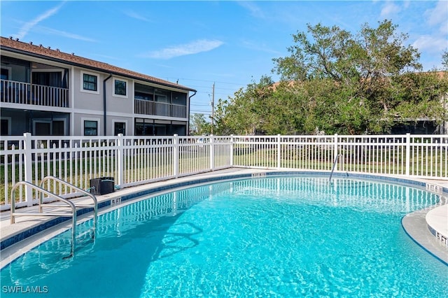 view of pool