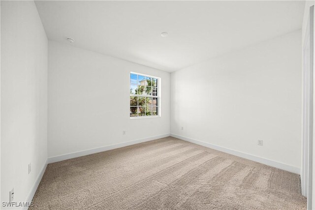 unfurnished room featuring carpet