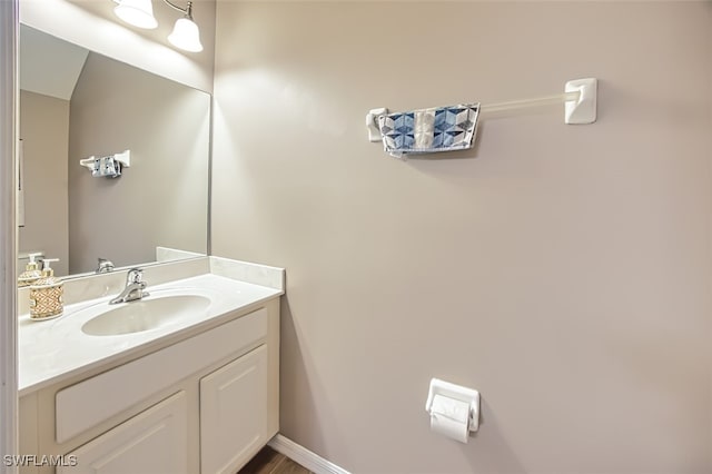 bathroom featuring vanity