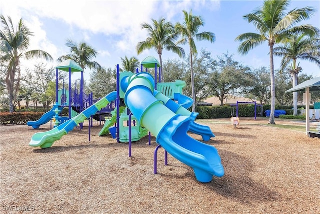 view of jungle gym