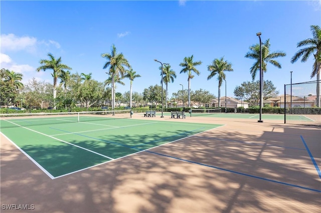 view of sport court featuring basketball court