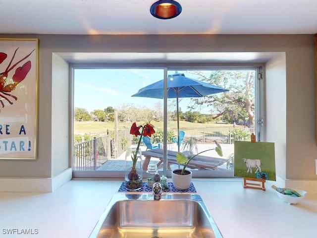 kitchen featuring sink