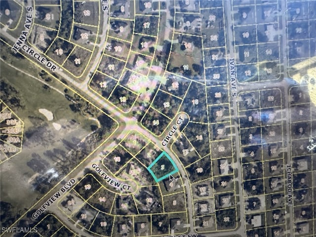 1108/1110 Circle Dr, Lehigh Acres, FL 33973 - aerial view of property's location