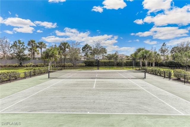 view of tennis court