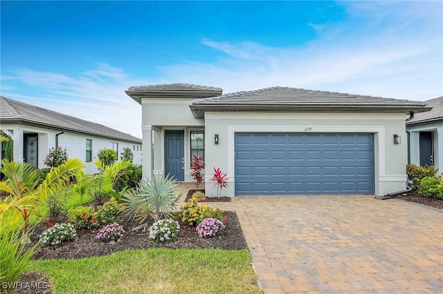 view of front of home featuring a garage