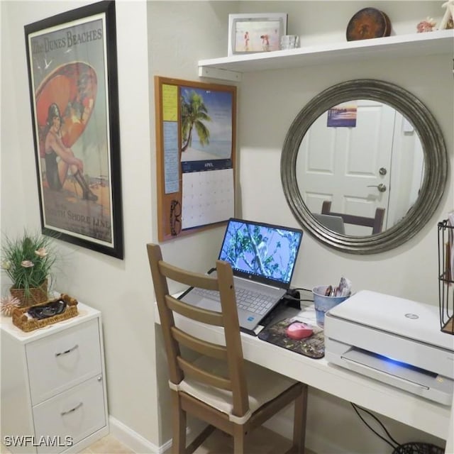 8874 Horned Lark Dr, Naples, FL 34120 - home office with baseboards
