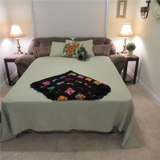8874 Horned Lark Dr, Naples, FL 34120 - bedroom featuring baseboards and light carpet