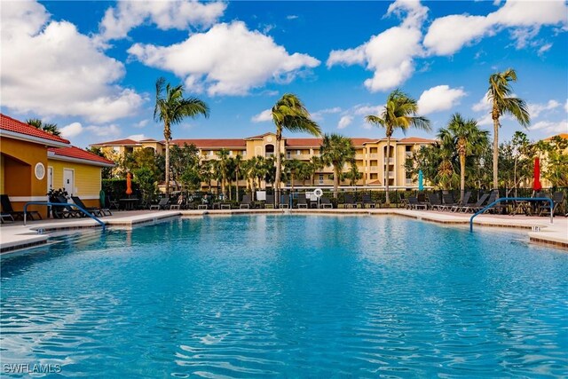 view of pool with a patio