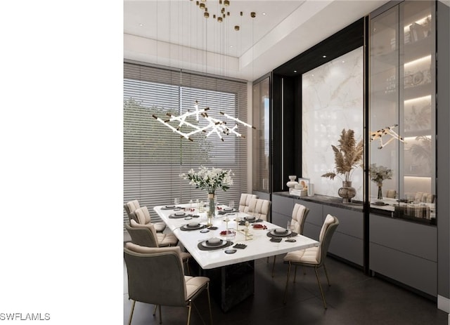 2532 Caloosa Shores Dr, Labelle, FL 33935 - dining room with a chandelier