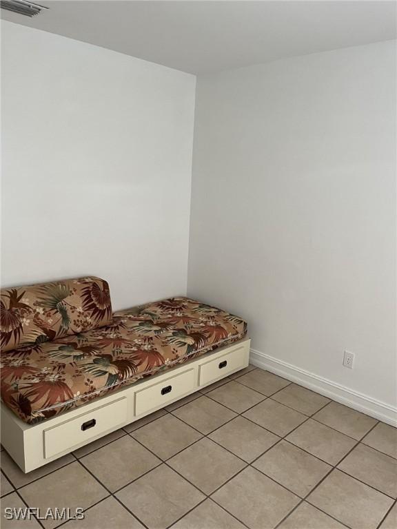 view of tiled bedroom