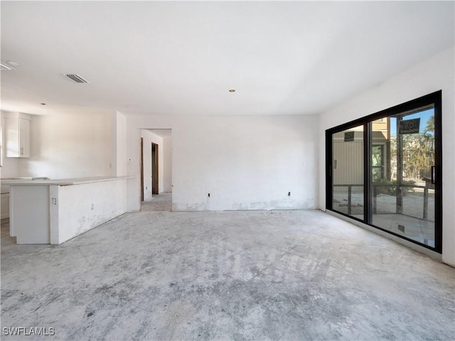 view of unfurnished living room