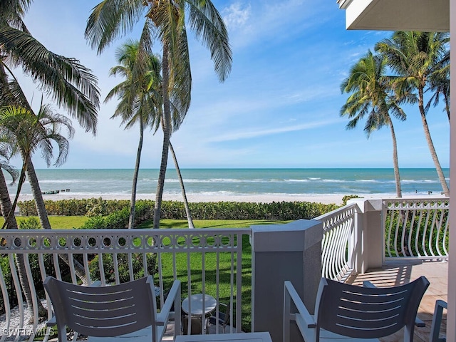 water view with a beach view