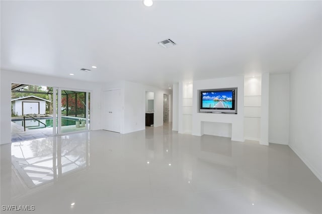 view of unfurnished living room