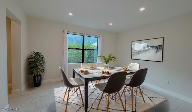 view of dining space