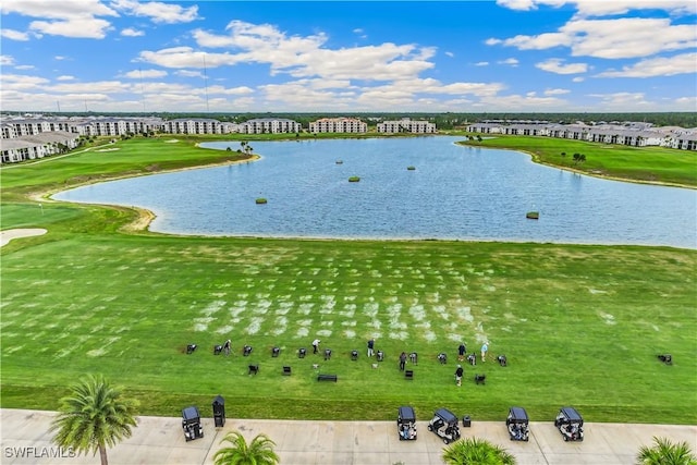 view of water feature