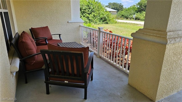 view of balcony