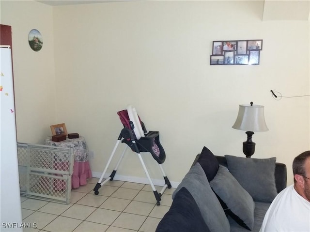 view of tiled bedroom