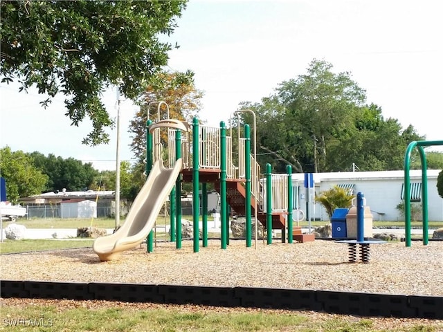 view of play area