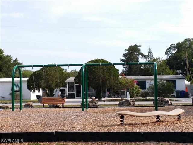 view of play area