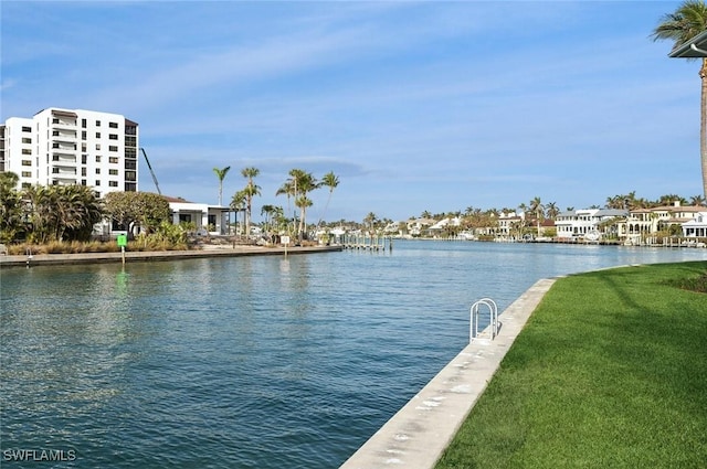 view of water feature