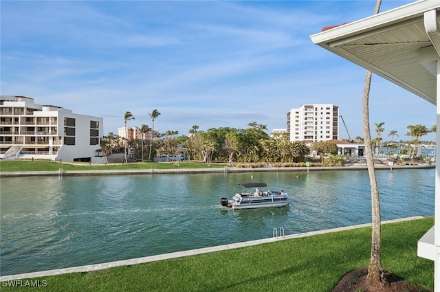 view of water feature