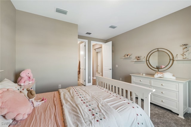 bedroom with carpet floors