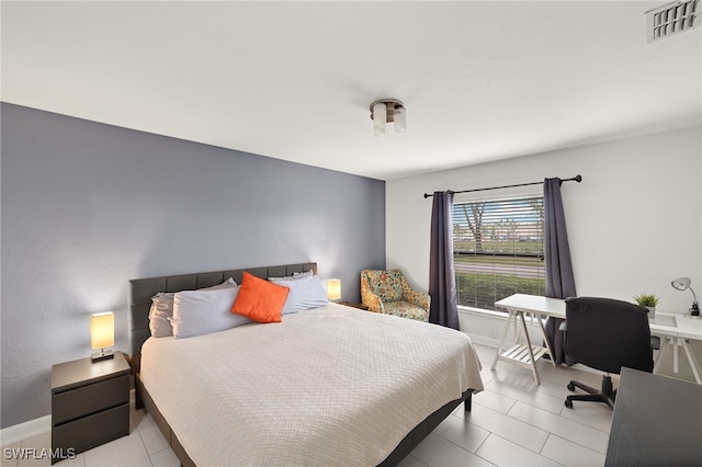 13268 Whitehaven Ln Unit 102, Fort Myers, FL 33966 - bedroom with tile patterned flooring and an office area