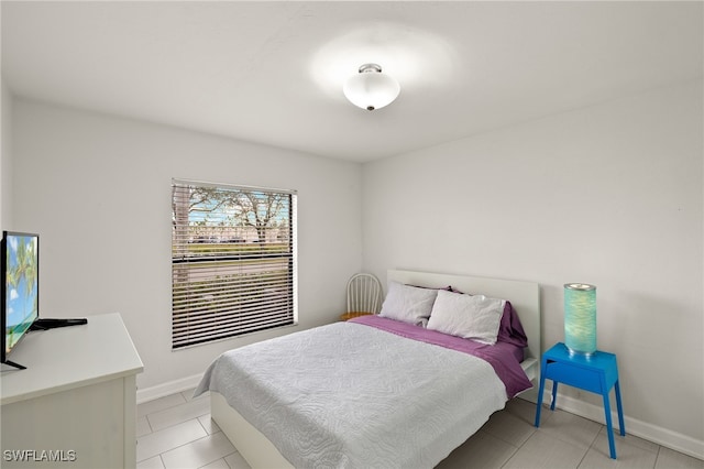 view of tiled bedroom