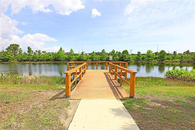 13268 Whitehaven Ln Unit 102, Fort Myers, FL 33966 - dock featuring a water view