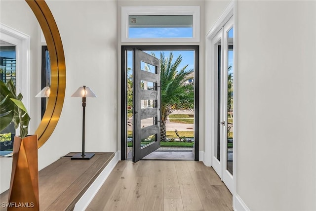 1631 Galleon Ct, Marco Island, FL 34145 - entrance foyer with wood finished floors and baseboards