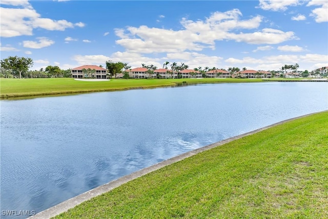 water view featuring a residential view