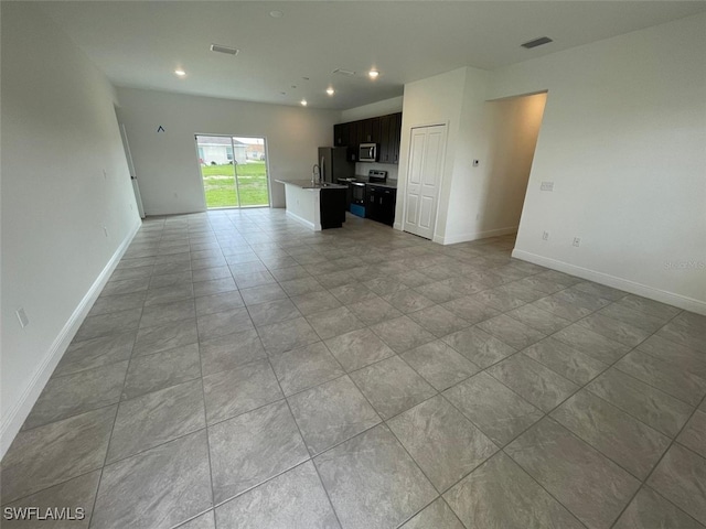 view of unfurnished living room