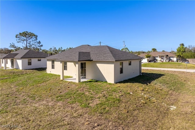 exterior space featuring a yard