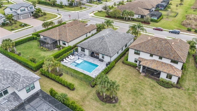 17250 Ashcomb Way, Estero, FL 33928 - aerial view of residential area featuring a pool