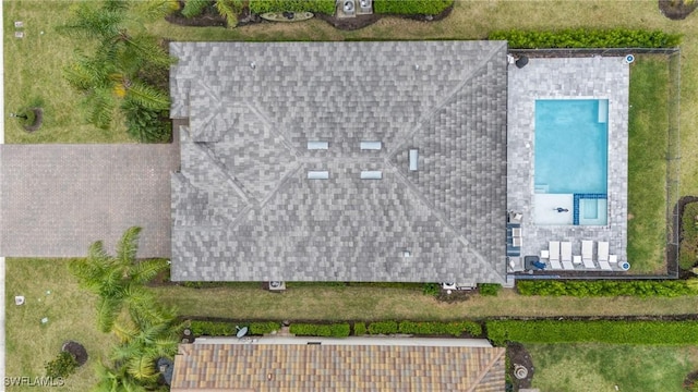 17250 Ashcomb Way, Estero, FL 33928 - drone / aerial view of a pool area