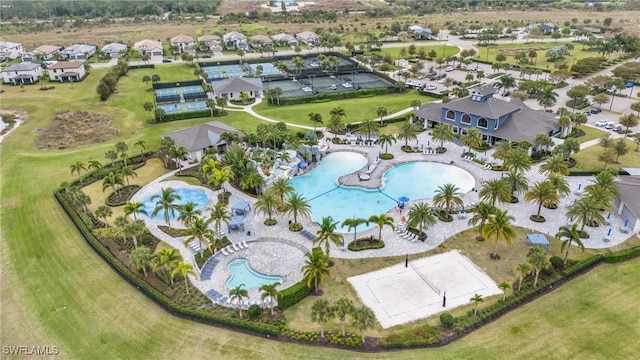 17250 Ashcomb Way, Estero, FL 33928 - aerial view of property's location with a pool