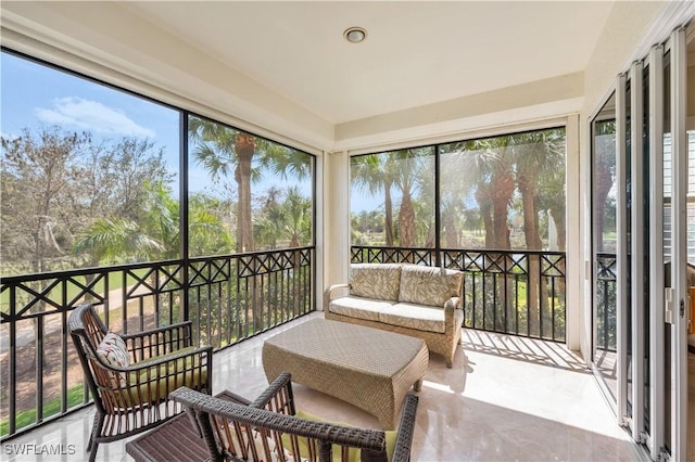 view of sunroom / solarium