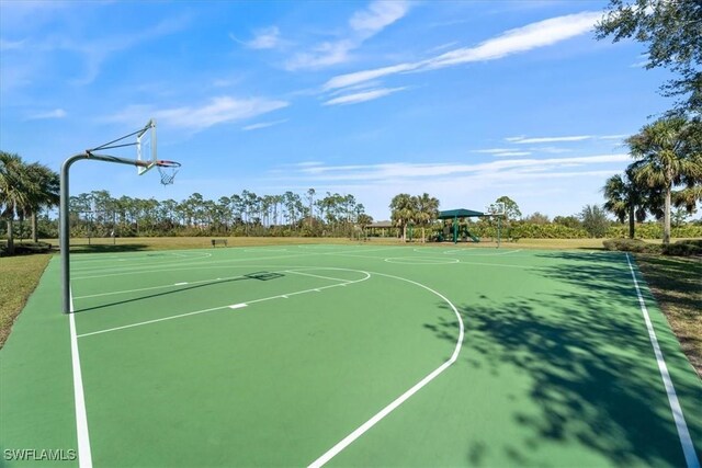 view of sport court